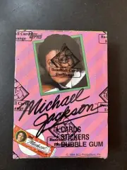 Vintage 1984 Topps MICHAEL JACKSON WAX BOX BBCE SEALED NON X-OUT BOX 36 PACKS