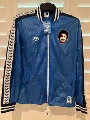 ARENA Mark Spitz Skipper Icons Swimming Waterproof Full Zip Jacket NEW M MEDIUM