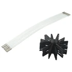 Drill Chimney Flue Flexible Brush Cleaner Fireplace Sweep Rotary Replace Tool