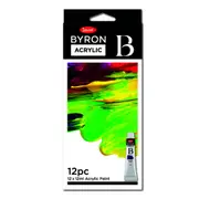 Jasart Byron Acrylic Paints 12mL Set of 12
