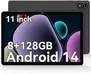 Tablet 11 inch, Octa-core Android 14 Tablet, 8GB RAM 128GB Storage(Expand to 1TB), Support Widevine L1, 11 inch Incell Large Screen, 7000mAh Battery, Dual Stereo Speakers, 5G WiFi, BT 5.0