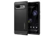 SPIGEN Google Pixel 7a Case, Genuine SPIGEN Rugged Armor TPU Air Cushion Cover for Google - Black