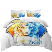 Inner Balance Oriental Sun Moon Tiger Quilt Cover