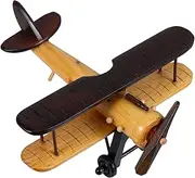 BESTOYARD Retro Wooden Plane Model Vintage Decor Home Decor Airplane Desktop Decorations Airplane Ornament Wooden Aircraft Ornament Aircraft Model Wood Airplane Wooden Airplane Flying