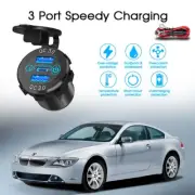 PD Type C Dual USB Car Charger QC 3.0 Charger 12V 24V Power Outlet Socket 60W