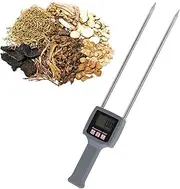 Grain Humidity Meter, Portable Hay dampness Meter Professional High Accuracy Handheld Digital Hay dampness Tester for Herbal Cereal Straw Forage Grass Alfalfa Leymus