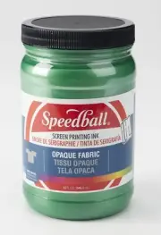 Speedball Opaque Fabric Screen Printing Ink 32-Ounce Emerald