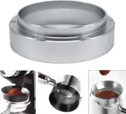 1pc Espresso Dosing Funnel 51/53/58mm Coffee Ring 51mm, Silvery