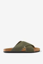 [Rubi] Rubi - Rex Crossover Slide - Khaki rough micro 38 KHAKI ROUGH MICRO