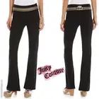 Juicy Couture Embellished Logo Bootcut Leggings Yoga Pants Stretchy Gym Black