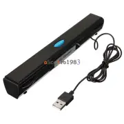 USB Multimedia Mini Speaker for Computer Desktop PC Laptop Notebook Tablet Black