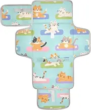 Reusable Toddler Changing pad with Tissue Pocket Portable Changing pad for Baby for Moms, Dads