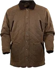 [Outback Trading] Men's Harlow Barn Durable Casual Lightweight Outdoor 2-Way Zipper Quilted Jacket with Pockets