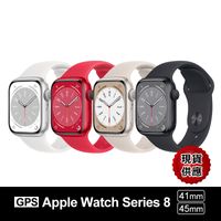 【Apple】Watch Series 8 鋁金屬錶殼搭配運動型錶帶 GPS版