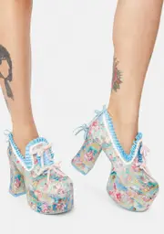 [Sugar Thrillz] Divine Lush Opulence Platform Loafers