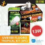 Exo Terra Reptile UVB 100 (Repti Glo 5.0 Compact Fluorescent) Kit 13W (3pc)