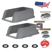 Durable High-Sided Litter Box Guards - 2-Pack for Standard Stainless Steel Trays