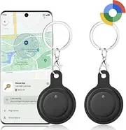 [2 Pack Android Tag] Bluetooth Tracker for Android Phones(2025). Google Certified Item Locator, Smart Tracking Tag for Google Find My Device App. Finder for Keys, Luggage, Suitcase, Backpack, and more