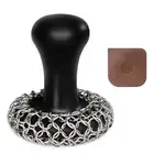 Premium Cast Iron Scrubber, Efficient Chainmail Skillet Cleaner for Cooking5412