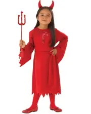 Red Devil Halloween Dress Girls Costume