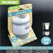 Portable Reusable Folding Silicone 380ml Collapsible Coffee Cup For Travel 12oz