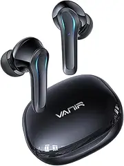 [VANIR] Wireless Bluetooth Earbuds, AI Noise Canceling, Call Noise Reduction, In-ear Earphones, Built-in Microphone, IP55 Waterproof,30-hour Battery Life,Charging Case,Compatible with iPhone and Android