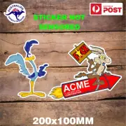 WILE E ROAD RUNNER ACME STICKERS