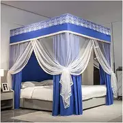 Mosquito Net for 1.8m/6ft Bed, Blackout & Windproof Bed Canopy - Creates Privacy Space, Universal Bed Curtain for All Seasons (Color : Style 6, Size : 1.8x2.2x2m)