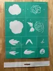 Chalk Couture Layered Roses Size B Transfer Stencil 8x10 Retired