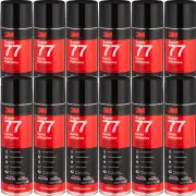 12 Pack 3M Super 77 Multi-Purpose Adhesive Glue Spray Can 375G BULK
