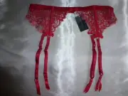 BNWT Bras N Things "Gaia" Suspenders Size 10 R.R.P. $39.99