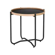 Modern Furniture TANIX 49.5x46cm Side Table Round - Black