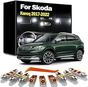 13Pcs LED Interior Reading Trunk Light Car Map Bulbs Kit, For Skoda Karoq 2017 2018 2019 2020 2021 2022 Accessories