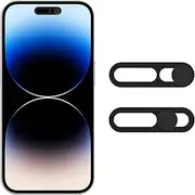 MakLuen Camera Cover, Webcam Cover Compatible for Phone 14 Pro, 14 Pro Max - Protect Privacy and Security, Not Affect Facial Recognition (Black)