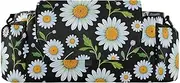 Lovely Daisy Floral White Black double stroller caddy organizer storage organizer caddy milk bottle accesorios para bebé accesorios para