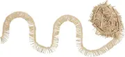 Angoily Elegant Fringe Trim for Decor Versatile Beaded Lace Ribbon for Curtains Sofas Crafts Durable Easy to Maintain Decorative Trim Supplies