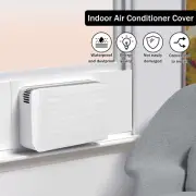 2Pcs Air Conditioner Cover Polyester Air Conditioner Dust Cover Easy to paoPZ