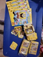 2011 Spongebob Panini 4 Album And Stickers Over 100 Sealed Packs