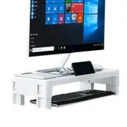 Nevenka Monitor Riser Stand Height Adjustable Laptop Stand-White