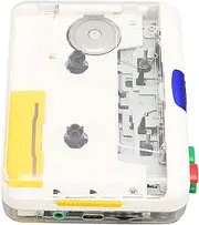 GOWENIC USB Cassette to MP3 Converter, Plug and Play Portable Rechargeable Tape Player with 3.5mm Jack and Colored Buttons for Laptops Speaker, compatible with all for Windows Systems and for OS X