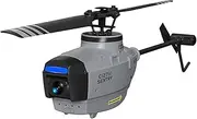 C127AI Scout Drone RC Helicopter with 4K Camera, 4CH Remote Control Military Aircraft with 6-Axis Gyro, Optical Flow Positioning (RTF Version)