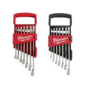 Milwaukee SAE/Metric Combination Wrench Mechanics Tool Set Silver (14-Piece)