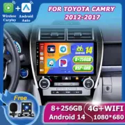 10" WIRELESS CARPLAY ANDROID AUTO HEAD UNIT CAR RADIO FOR TOYOTA CAMRY 2012-2017
