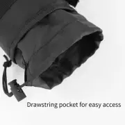 Bike Handlebar Stem Bag Mesh Pocket Design Shock Absorbent Adjustable Straps