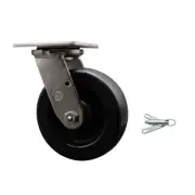 6 Inch 316SS Polyolefin Swivel Caster with Ball Bearing & Swivel Lock SCC
