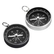 2 in 1 Set Pocket Compass Survival Sports Navigation Compass White Black