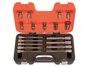 Bahco Metric Ball Ended 1/2in Drive Hex Socket Set 18 Piece Matt Finish S18HEX