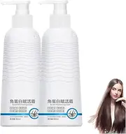 Keratin Revitalizing Cream, Keratin Revitalizing Cream Conditioner, Keratins Boost Awakening Hair, Hair Smoothing Leave in Conditioner for Women (2pcs)
