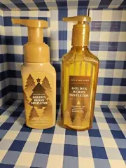 Bath & Body Works "Golden Berry Mistletoe" 2-Pk Cleansing Foam/Gel Hand Soaps