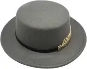 [Bollrllr] Women's Wool Jazz Hat Classic Vintage Bowler Hat